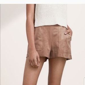 Faux suede Wilfred shorts